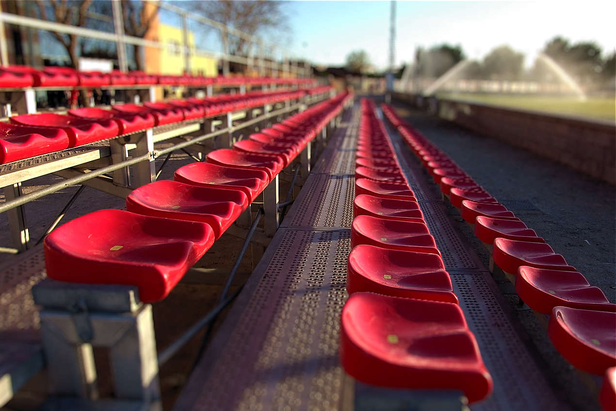 Promotional photography - sports ground seating